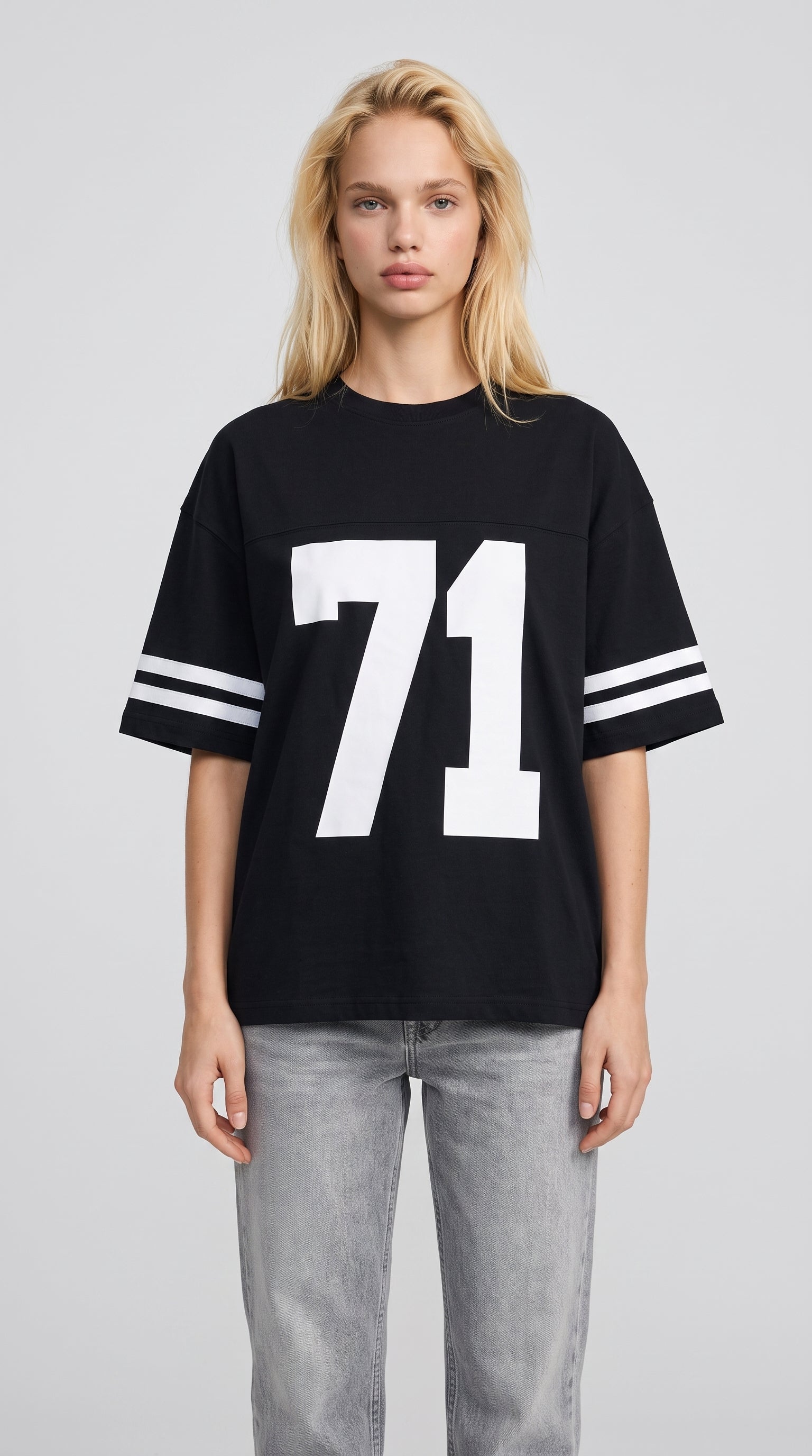 Athletic 71 Oversized Tee | Black
