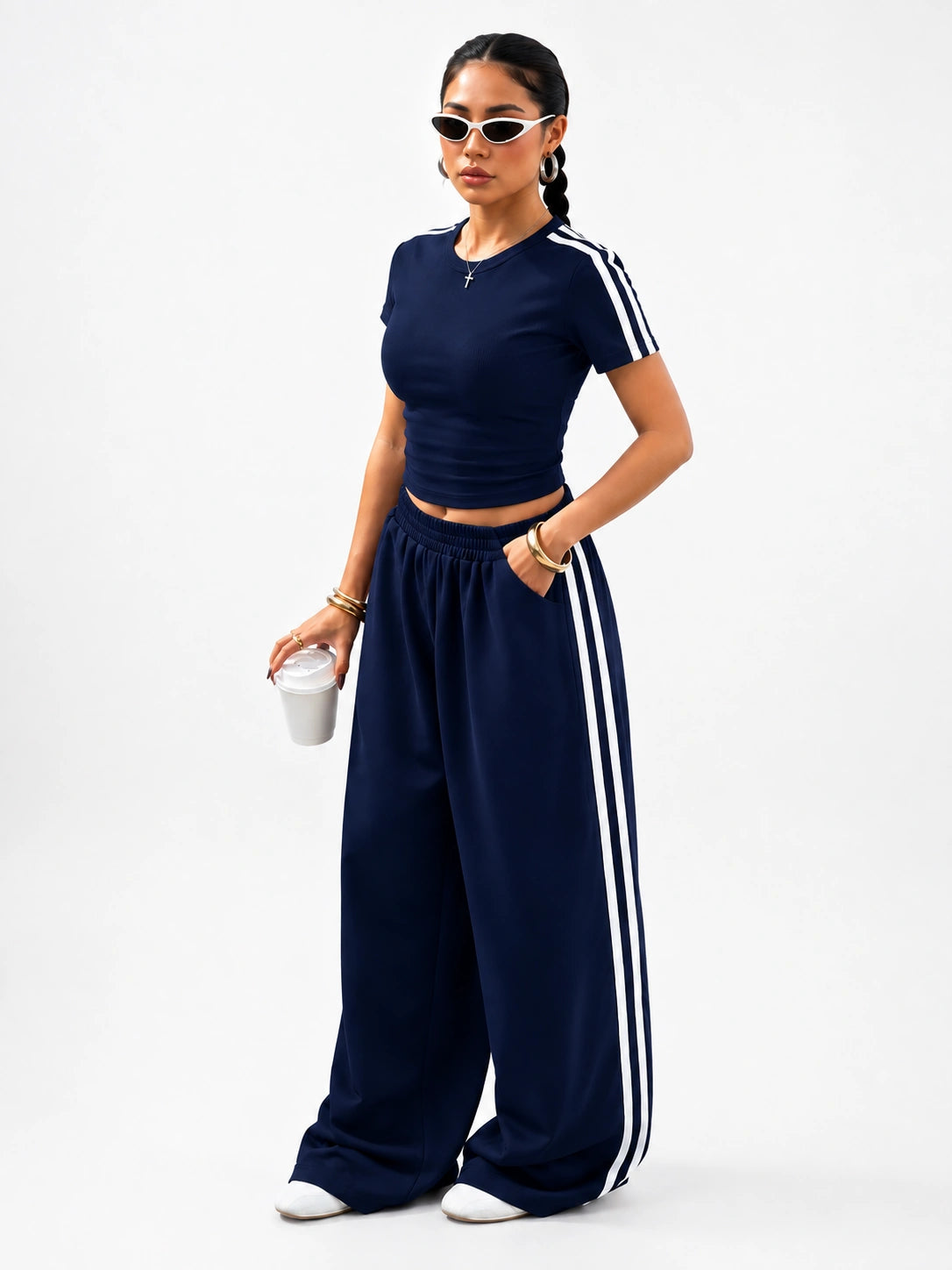 Essential Stripe Co-Ord Set | Blue
