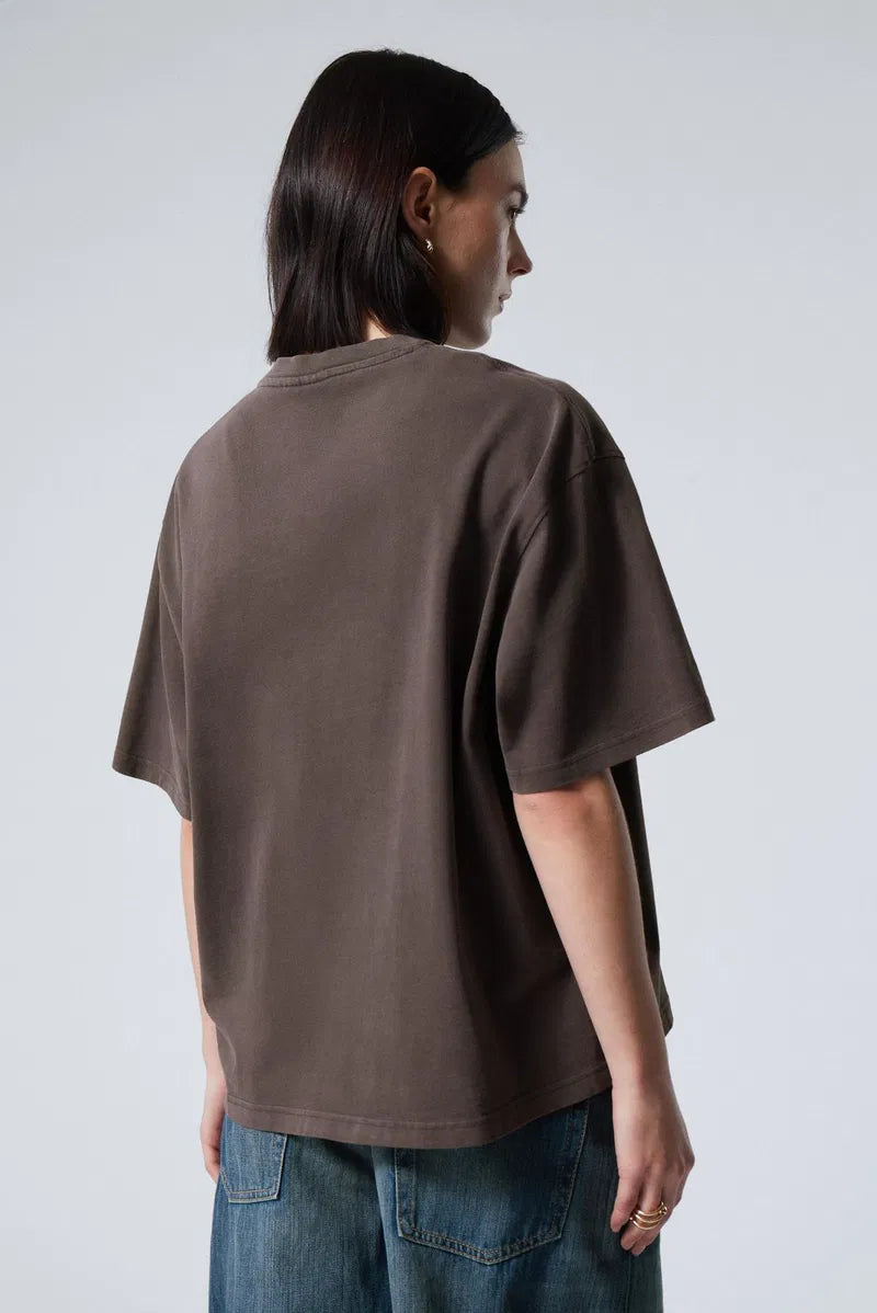 Basic Oversized Tee - Brown