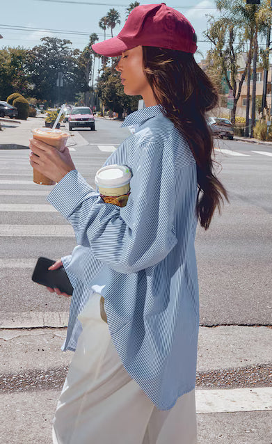 D600 Oversized Stripe Shirt