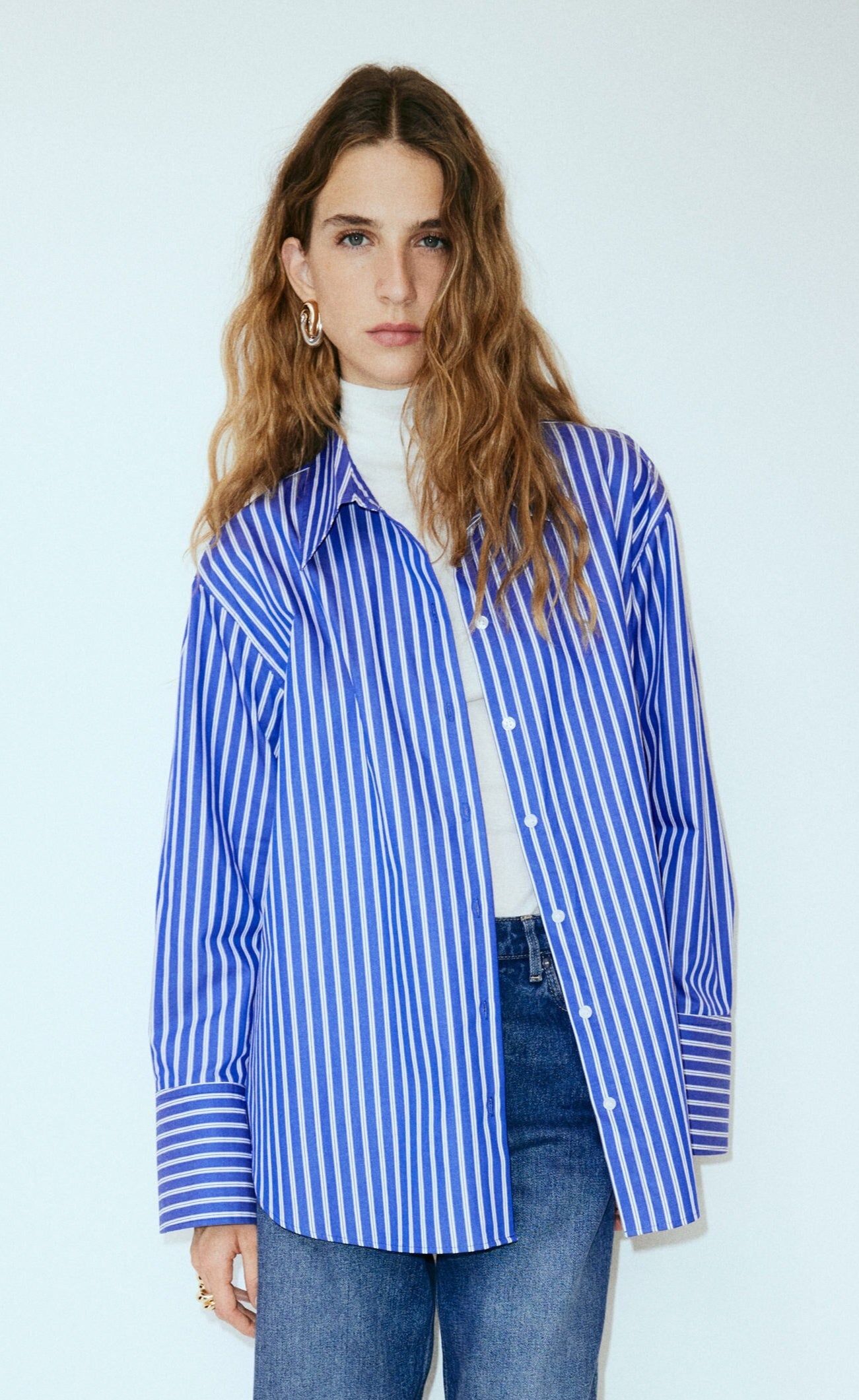 D600 Oversized Stripe Shirt