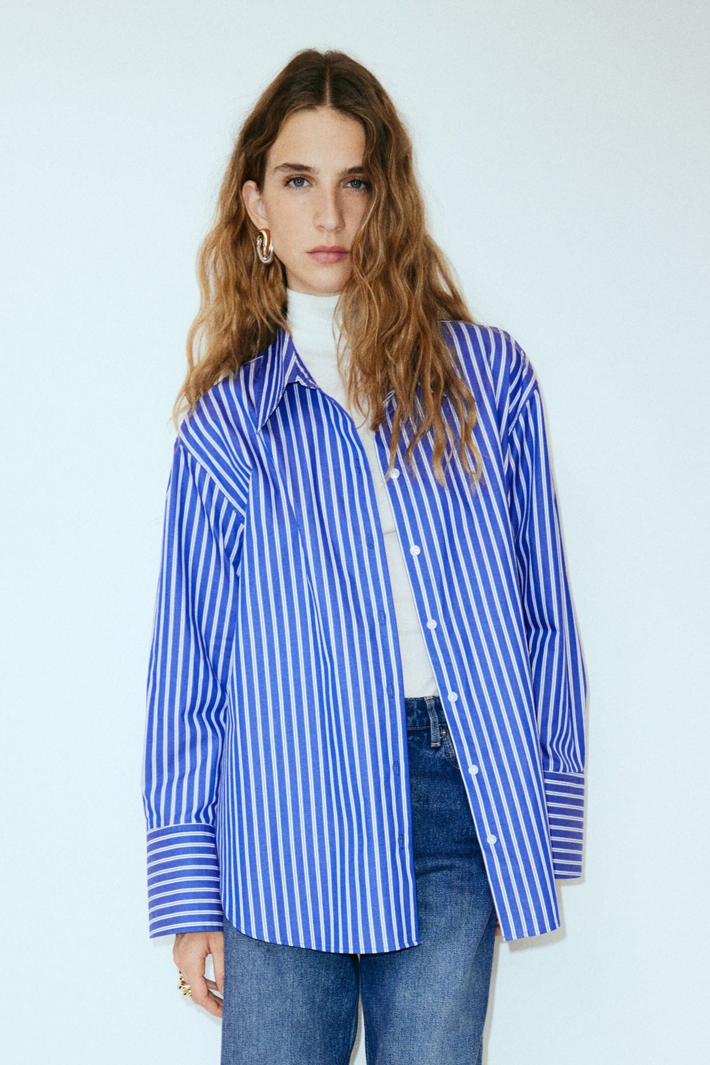 D600 Oversized Stripe Shirt