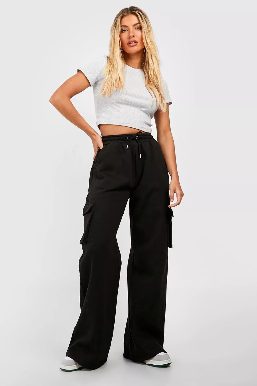 WIDE LEG CARGO JOGGER