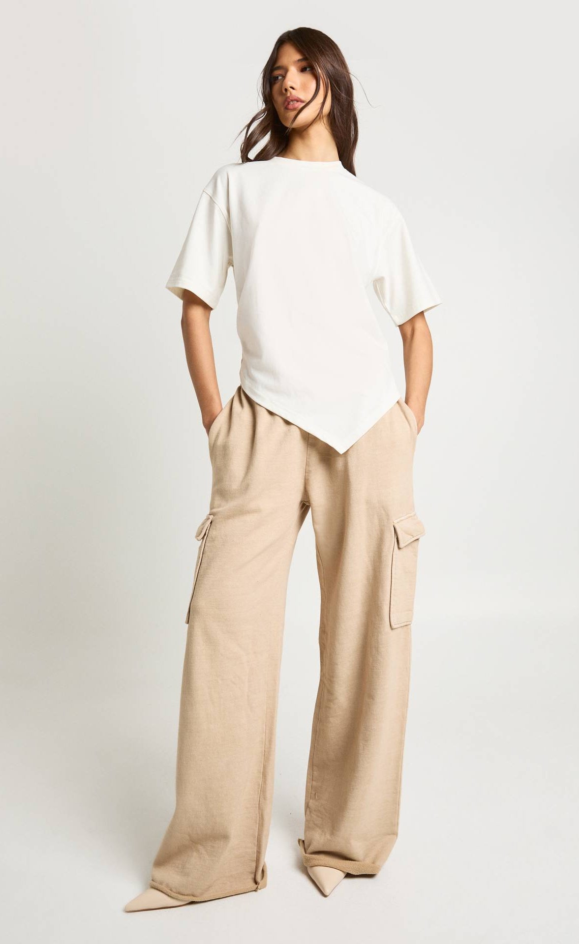 D600 Baggy Wide Leg Cargo Trouser