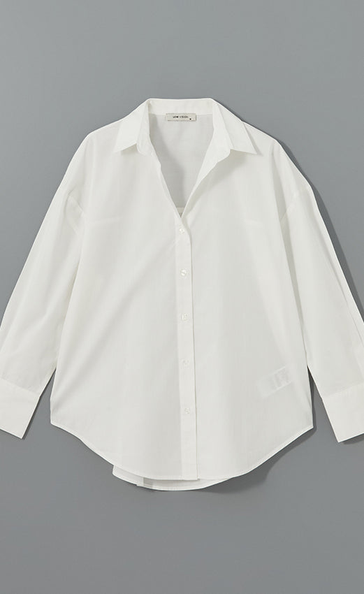 D600 Oversized Essentials Shirt – White