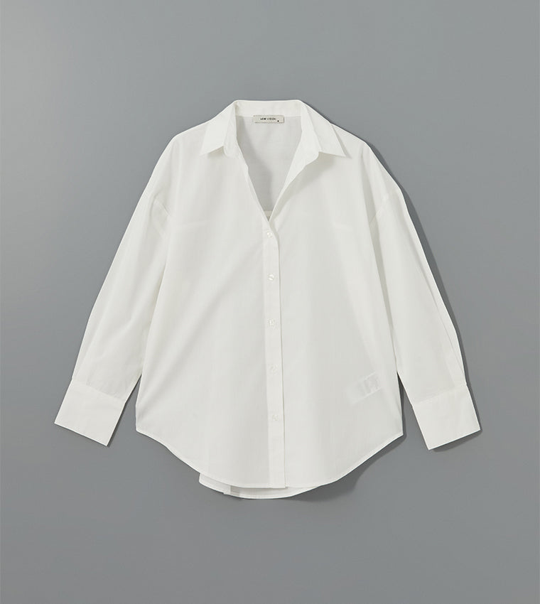 D600 Oversized Essentials Shirt – White