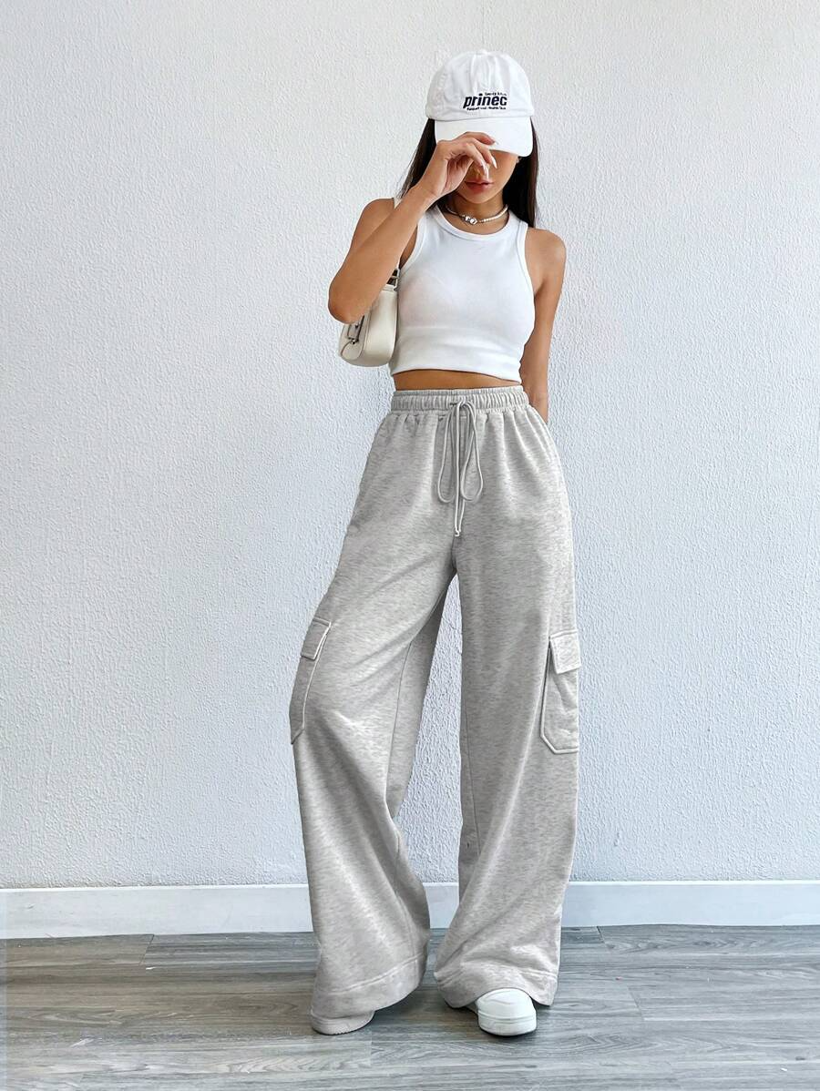 WIDE LEG CARGO TROUSER
