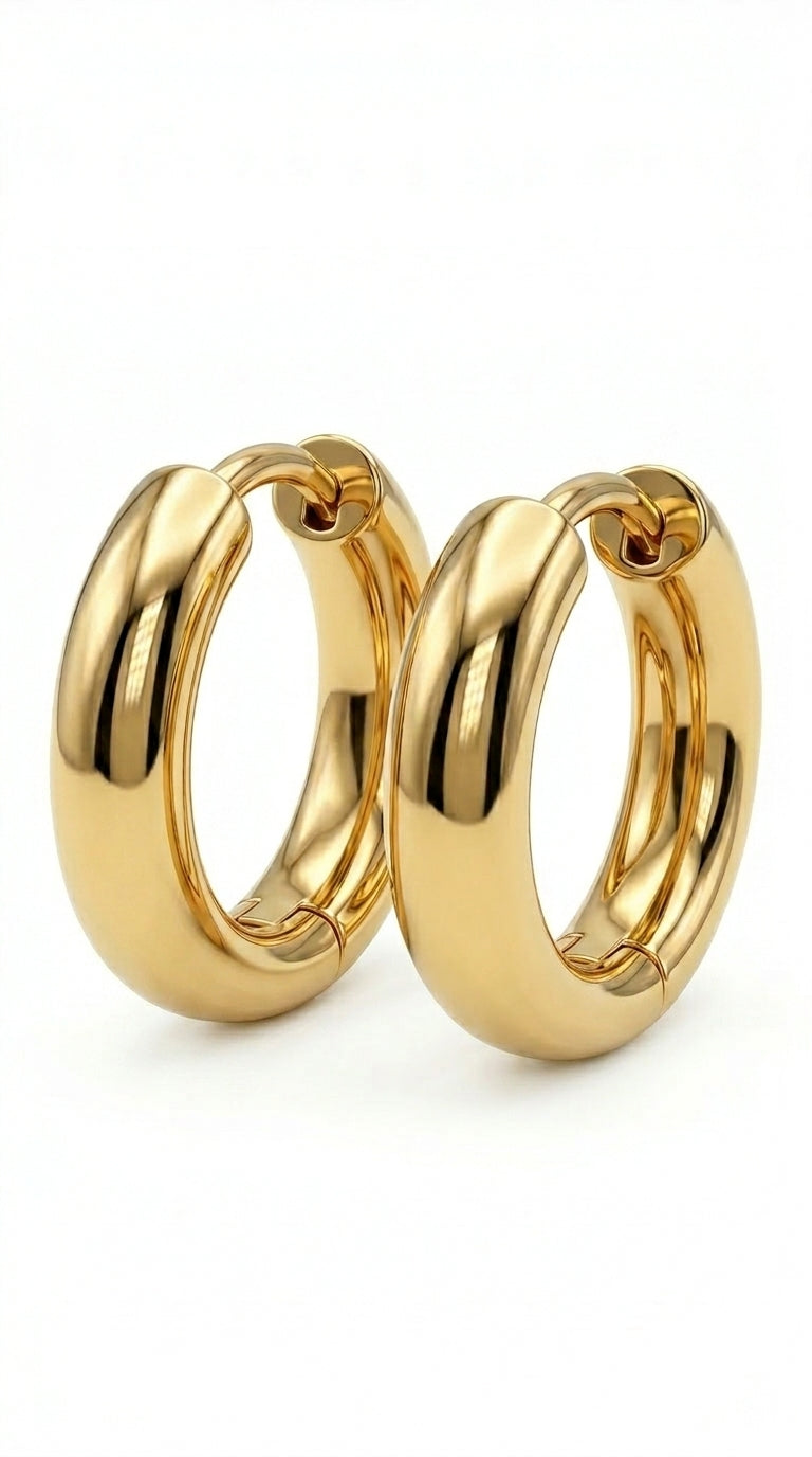 Luxe Gold Hoop Earrings