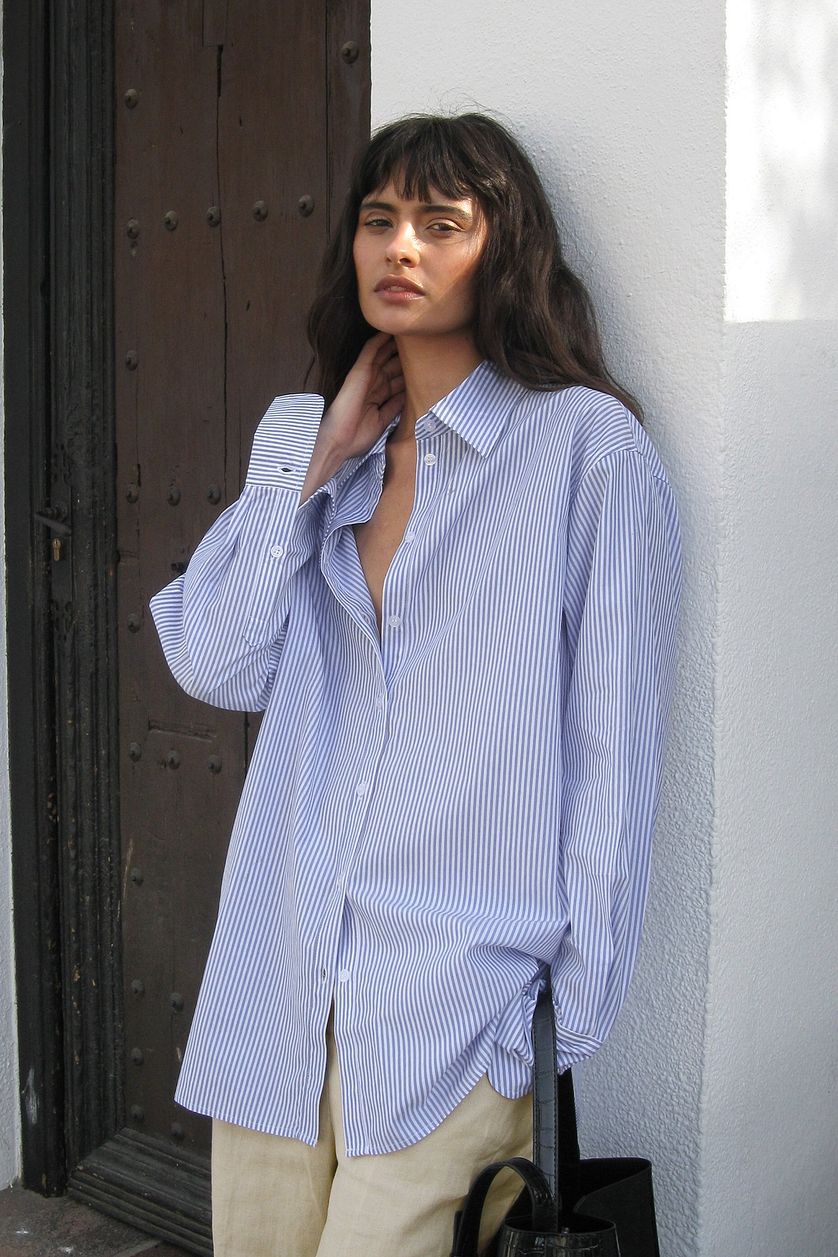 D600 Oversized Stripe Shirt