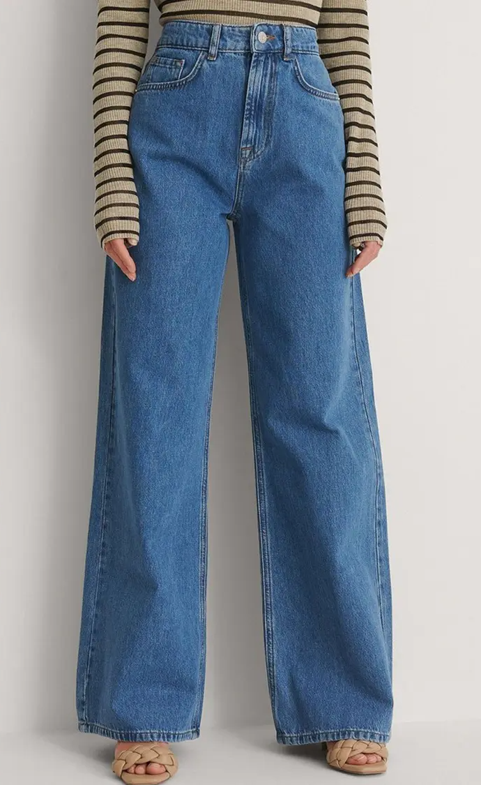 HM Blue Wide Leg Jeans