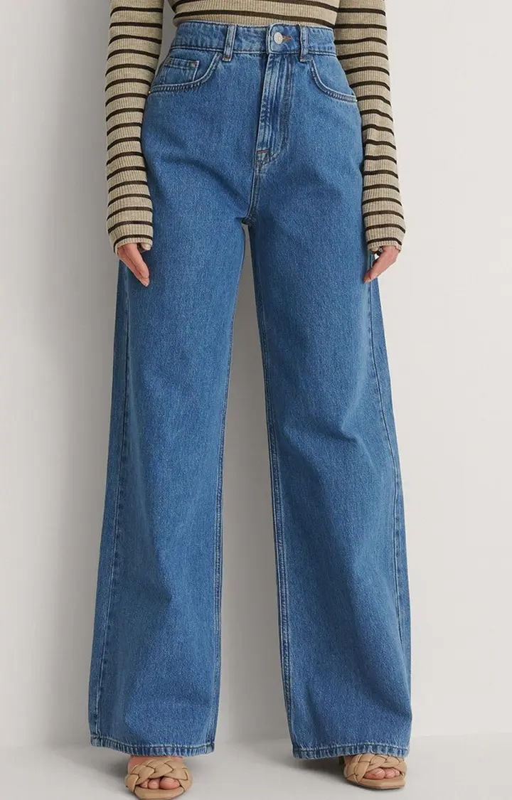 HM Blue Wide Leg Jeans