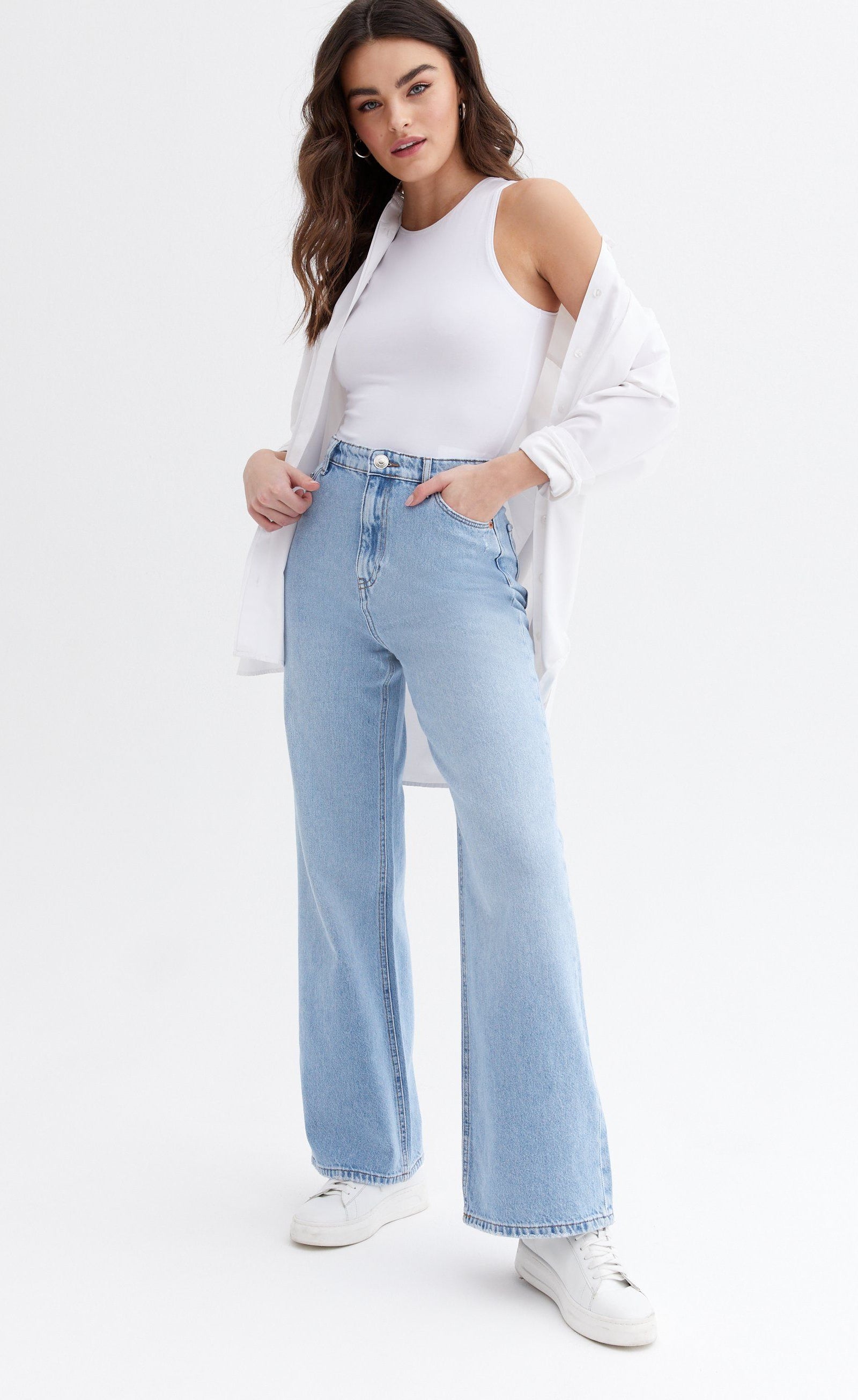 Tally Weijl High Waisted Wide Leg Jeans