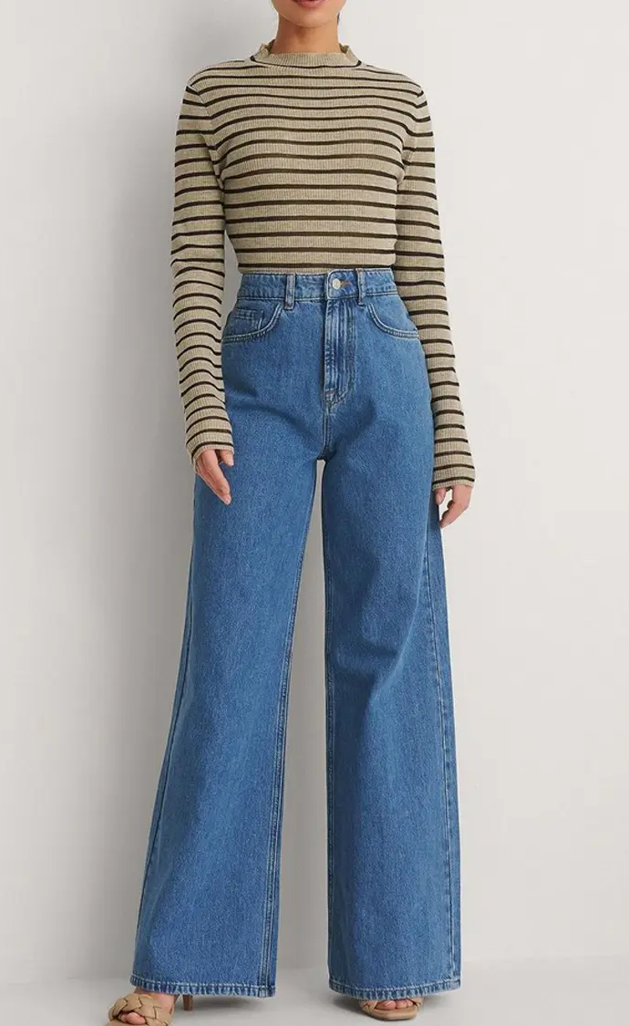 HM Blue Wide Leg Jeans