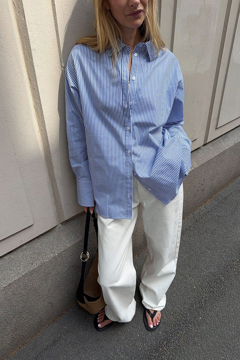 D600 Oversized Stripe Shirt