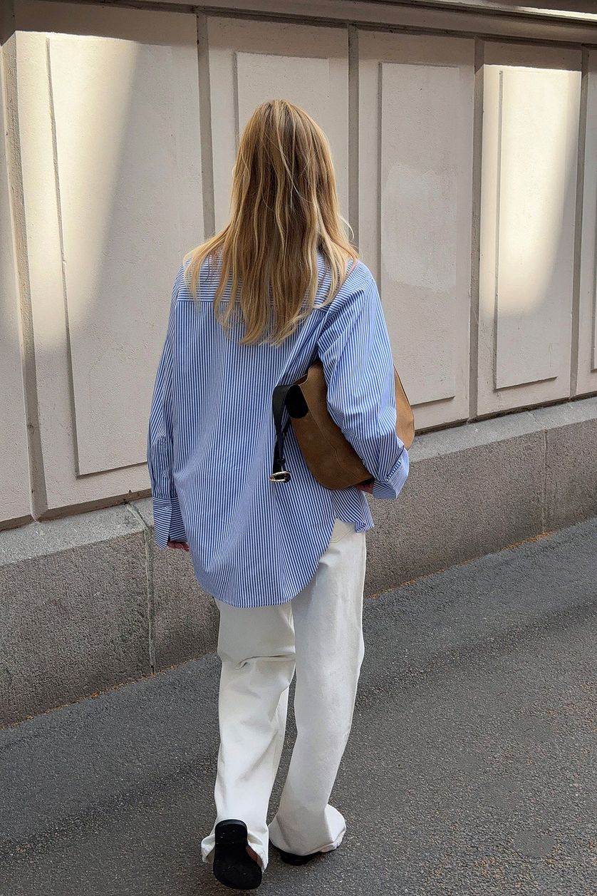 D600 Oversized Stripe Shirt