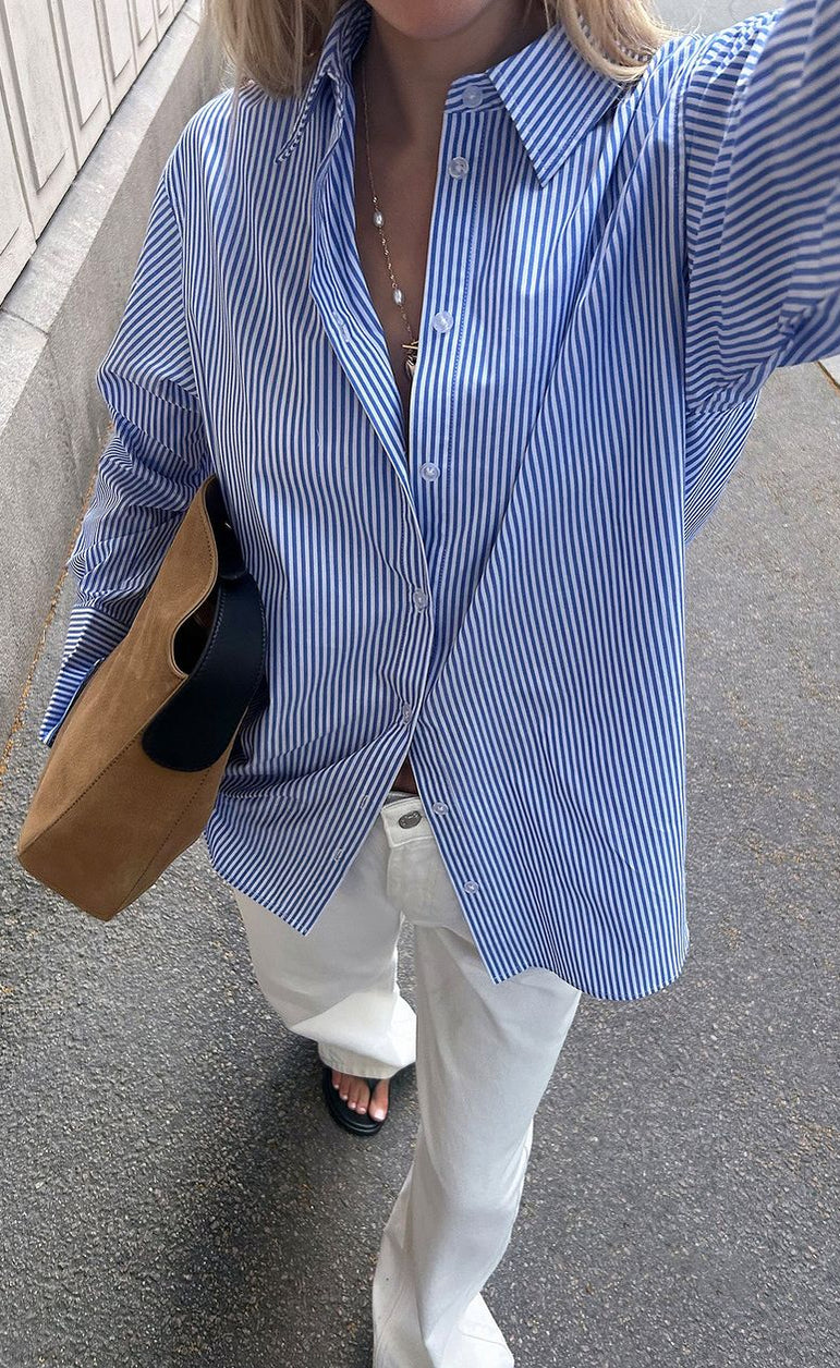 D600 Oversized Stripe Shirt
