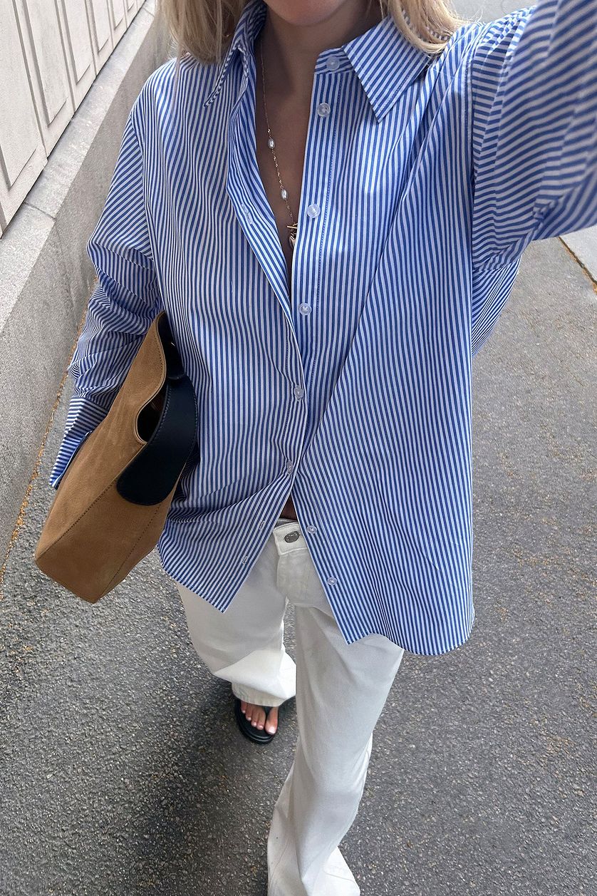 D600 Oversized Stripe Shirt