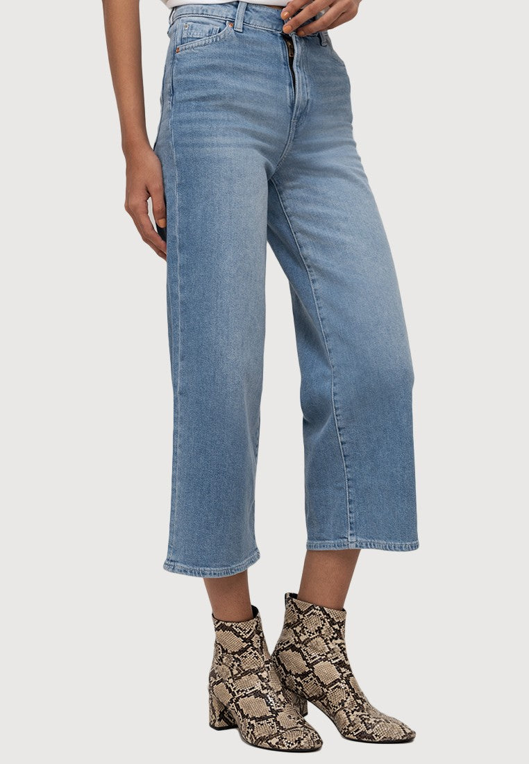 h&m wide leg high waisted jeans