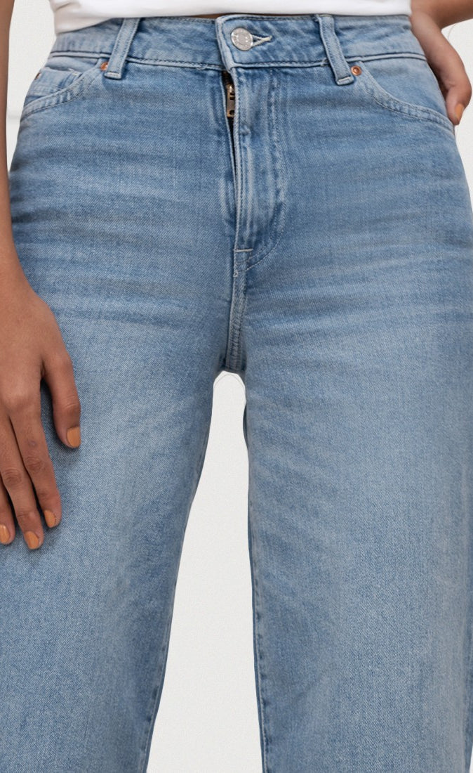 h&m wide leg high waisted jeans