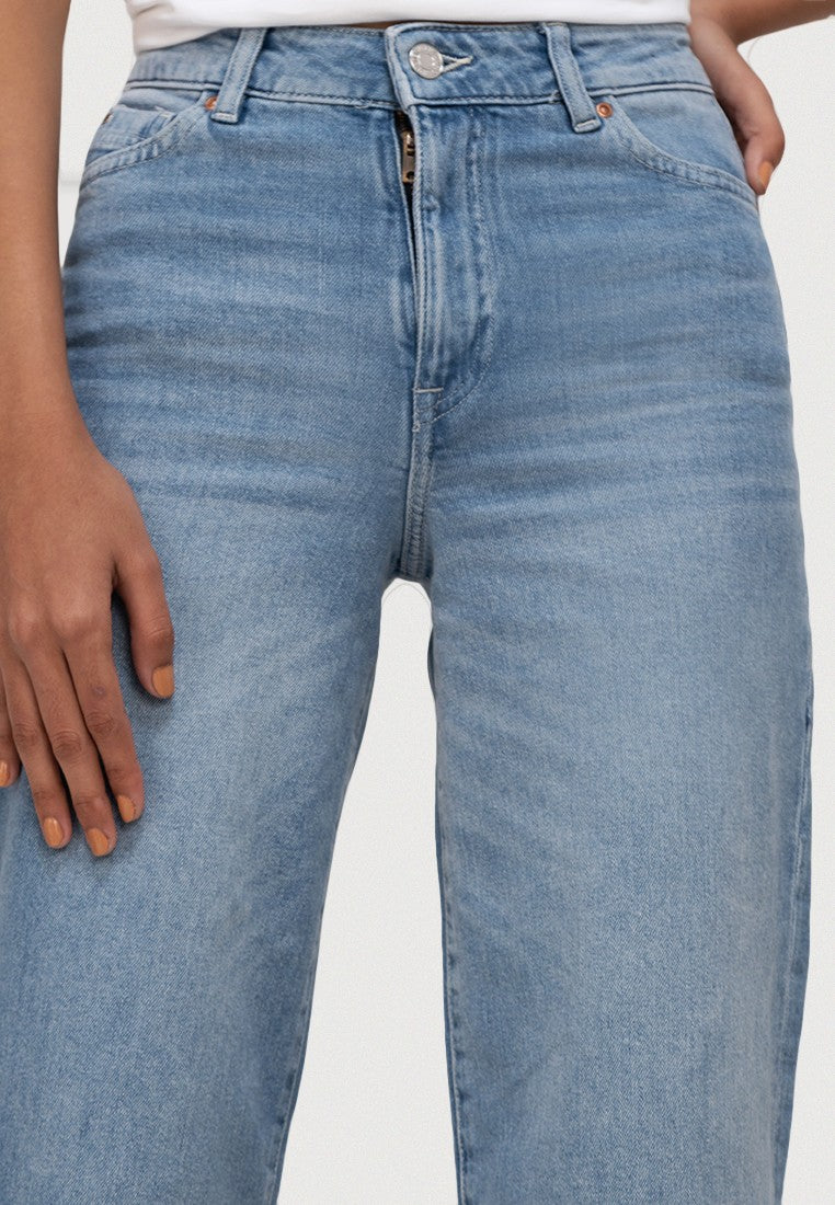 h&m wide leg high waisted jeans